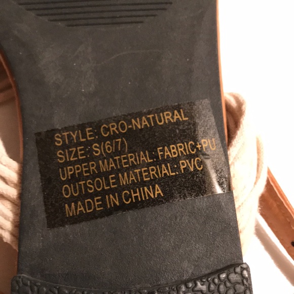 Womens sole mates braided raffia sandals size small  6/7 NEW - Picture 9 of 13